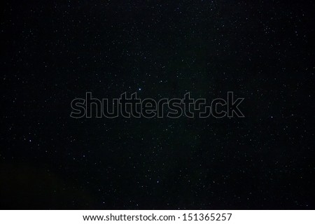 A Wide Field Astrophotographic Image Showing Real Stars