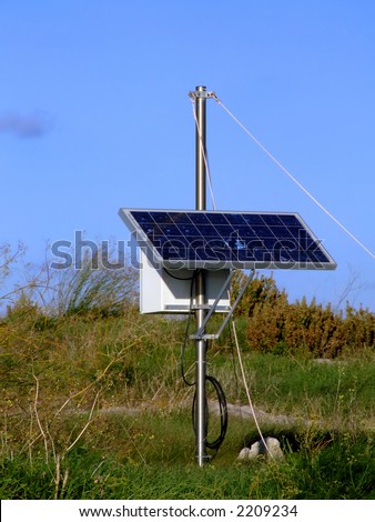 Solar power-cell set right in the middle of the environment it\'s meant to protect