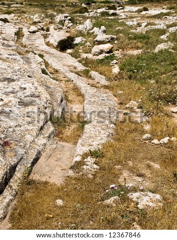 These rock hewn lines in Malta are a mystery similar to the Nazca lines