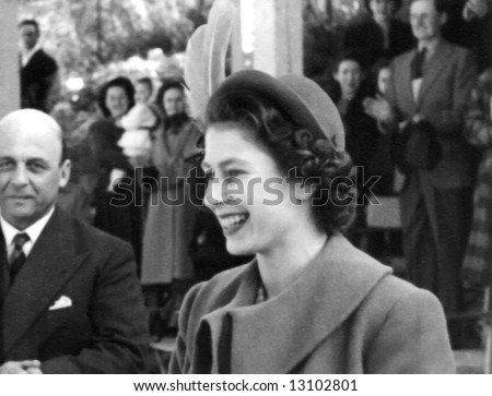queen elizabeth young pictures. stock photo : A young Queen