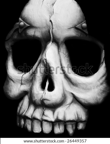 stock photo Portrait of a scary skull