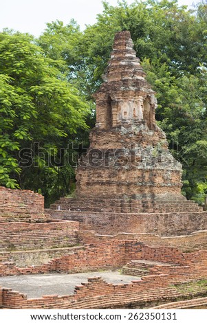 Pagoda, public place at Chaingmai, Thailand