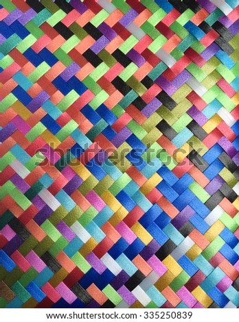 Mexican background, bright colors weaved zig zag  texture