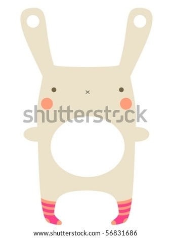 Cute Bunny Stock Vector Illustration 56831686 : Shutterstock