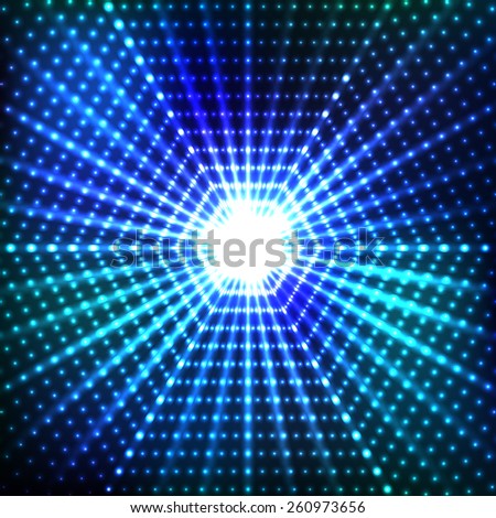 Hexagonal border with light effects Hexagonal border with light effects