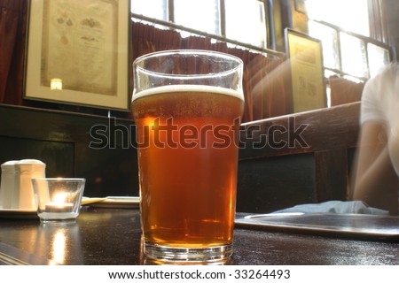 Beer and life in an english pub