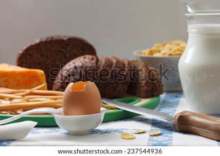 Eggs, Milk and Cheese