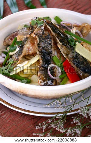 delicious and prepared chinese dish-Stewed fish head