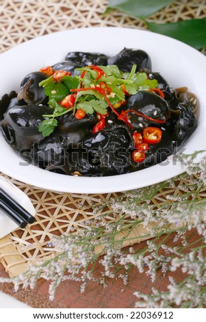 delicious and prepared chinese cold dish-preserved egg