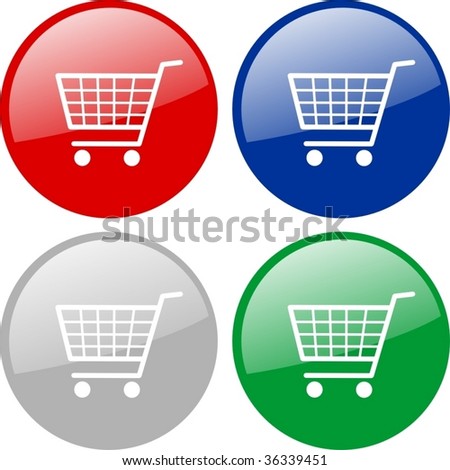 shopping cart icon. stock vector : Shopping cart