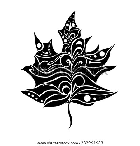 leaf graphic illustration