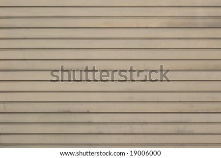 horizontal beige metal stripes
