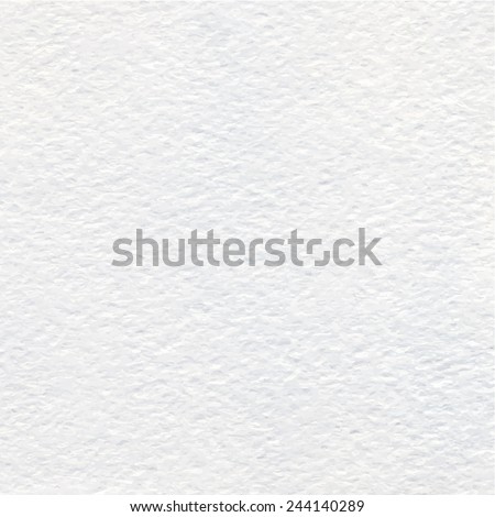 White Watercolor paper texture or background. Vector.