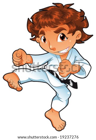 stock vector : Baby Karate