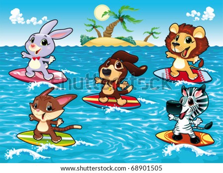 Surfing Animals