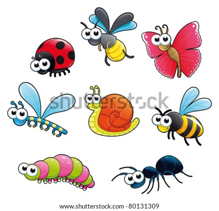 Vector on Snail  Funny Cartoon And Vector Isolated Characters    Stock Vector
