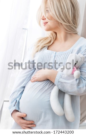 Portrait Of The Young Pregnant Woman