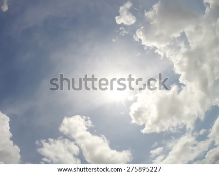 Sky and cloud ,Good weather day background