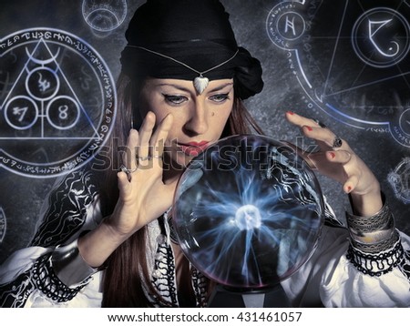 gypsy fortune teller forecasting future