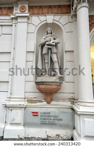 VIENNA, AUSTRIA - NOVEMBER 30, 2014: Europe Integration Foreign Affairs at the Federal Ministry of the Republic of Austria.
