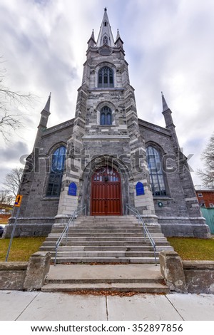 Chalmers-Wesley United Church is a gothic revival church located within the walls of Old Quebec City, Canada.