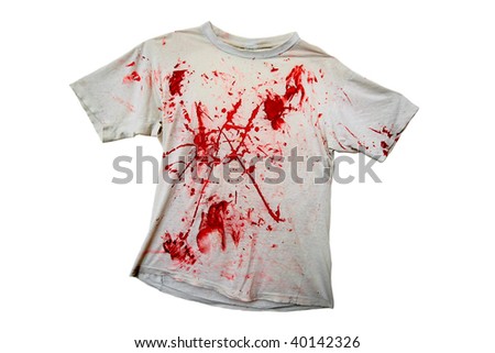 bloody t shirt