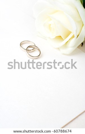 stock photo Wedding invitation background with copy space