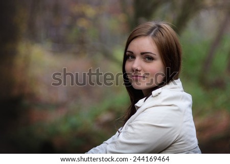 Beautiful young  woman in the forest / Relaxation / Beautiful young  woman in the forest.