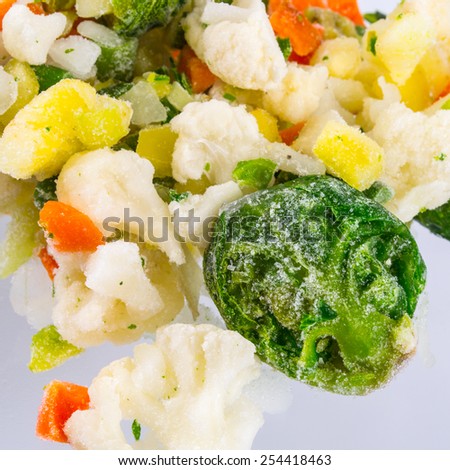 Frozen vegetables mix