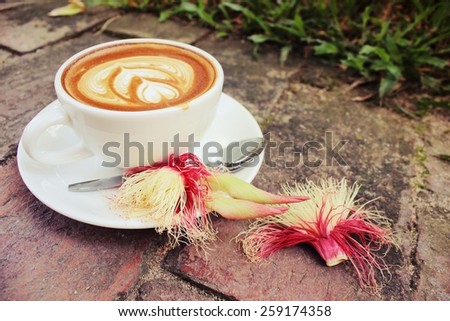 Coffee and flower
