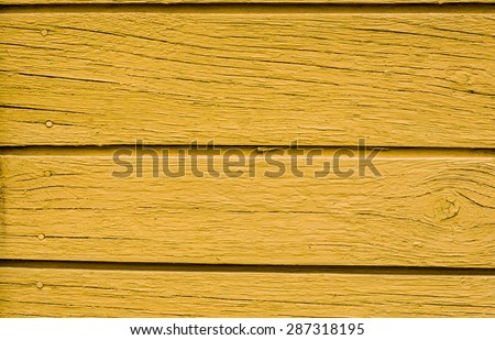 Yellow wood background. Rustic