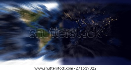High Resolution Day/ Night World Zoom into Asia (Original maps provided by NASA)