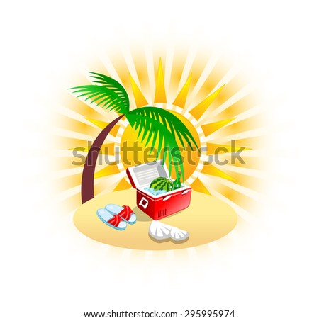 Tropical Beach Recreation Icon