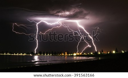 Electrical Storm Over Safety Bay