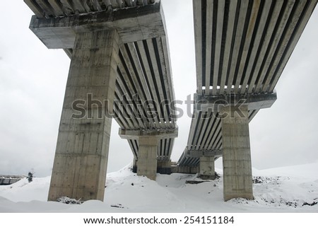 Highway viaduct construction
