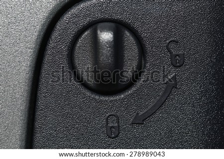 storage compartment in the car lock