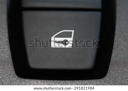 Car key, button to open the car
