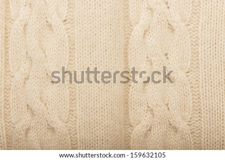 Closeup of a piece of knit fabric
