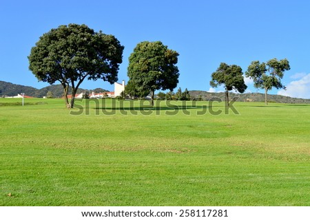 Golf courses at the Pepperdine University.