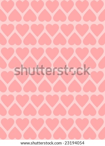 Valentine\'s day card, with hearts on a pink background