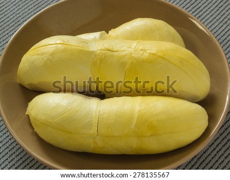 Golden ripe Durian,king of fruit.
