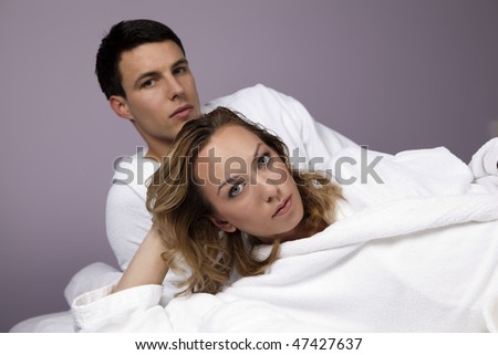 Young Couple Relaxing in the Spa