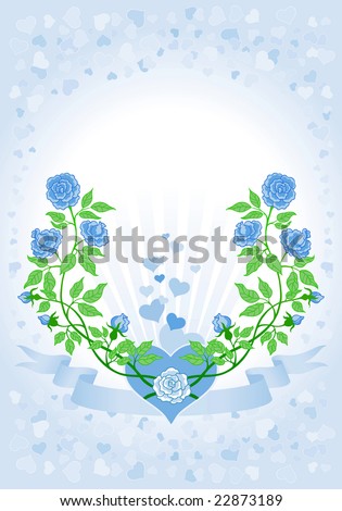 images of roses and hearts. roses and hearts greeting