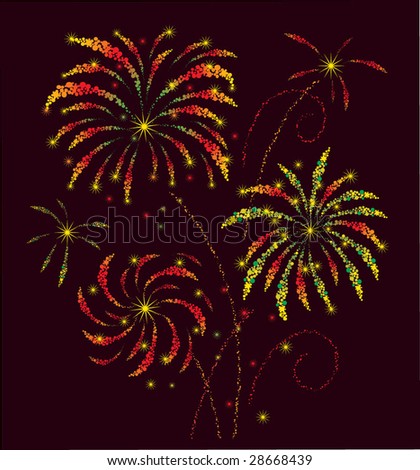 vector rasta firework on fourth of july or new year s vector rasta firework on fourth of july or new year s