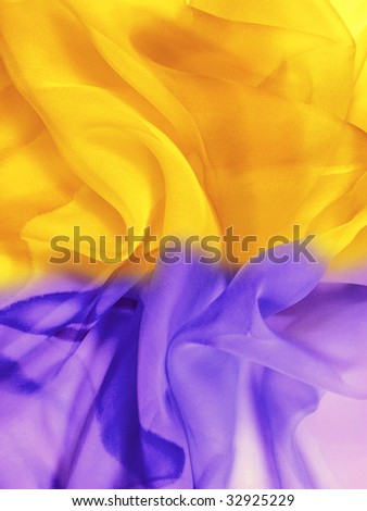 silk contrast background / violet, yellow
