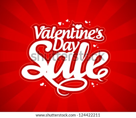 Valentine`s day sale design template Valentine`s day sale design template