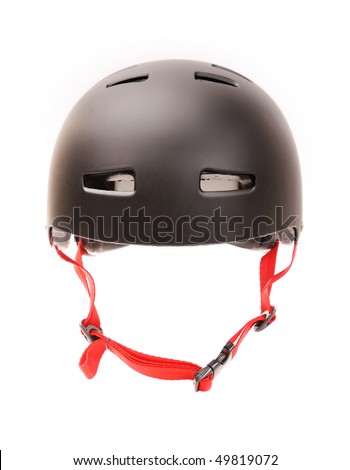 bike helmet clip art. stock photo : Black icycle