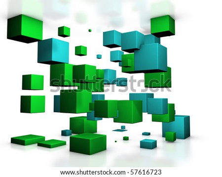 abstract cubes