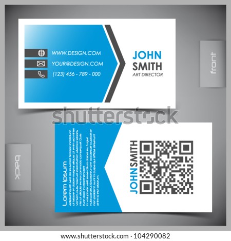 Creative Business Card on Vector Abstract Creative Business Cards  Set Template    104290082