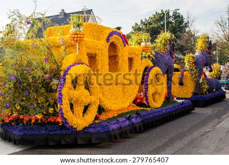 Flower parade Bloemencorso in Netherlands